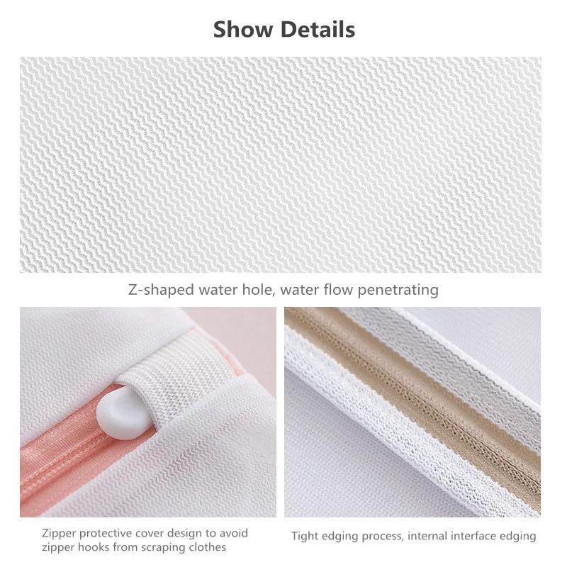 Wäschesack aus Polyester, Aufbewahrungsorganisator für Unterwäsche, Netz-Waschsets, BH-Waschbeutel, faltbares Netz, Waschbeutel für schmutzige Wäsche