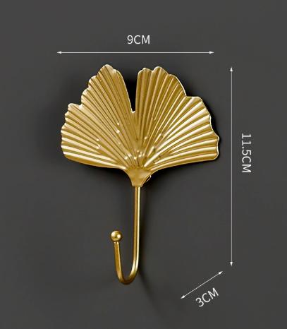 

Decorative hat and coat hooks with leaves one size