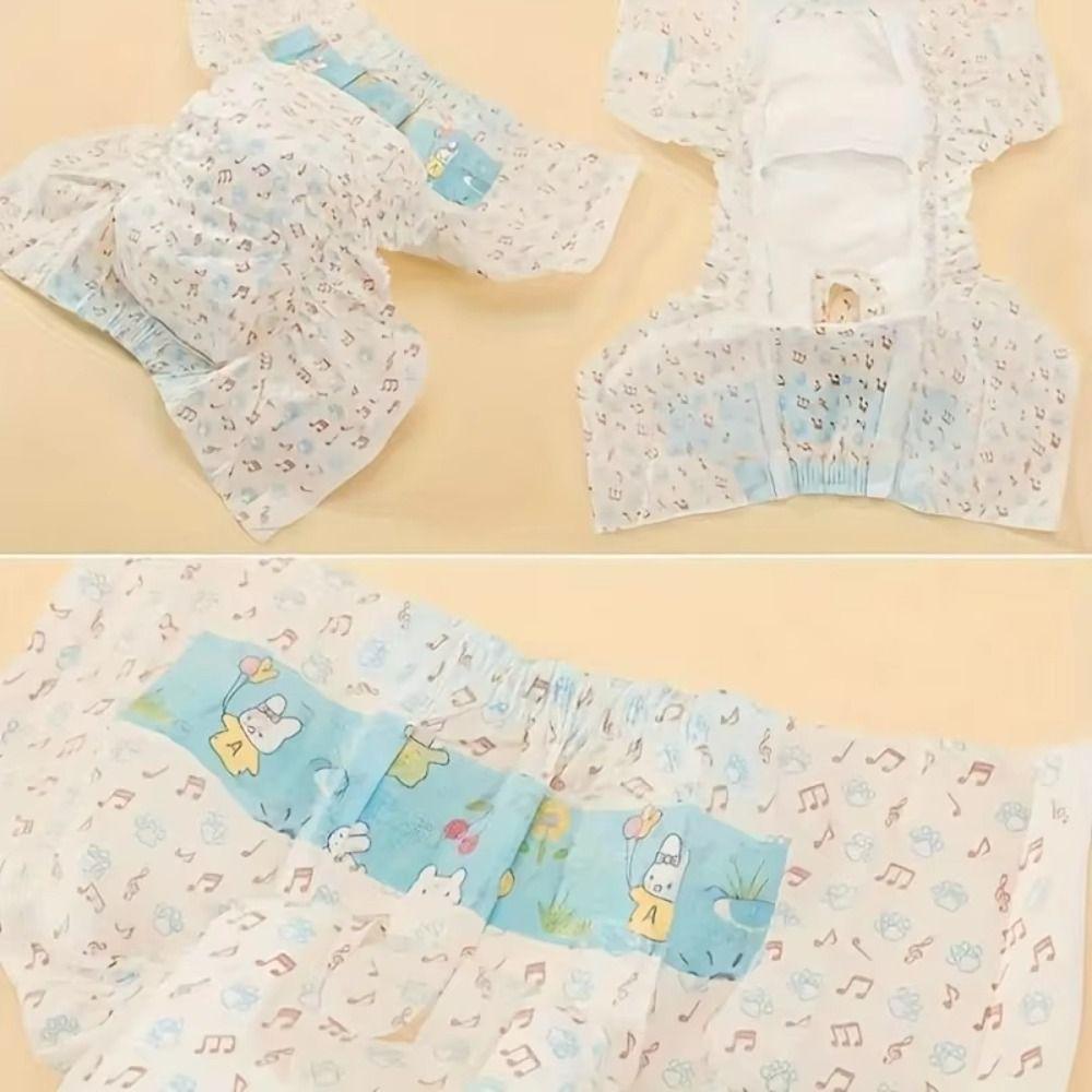 10Pcs Leakproof Disposable Pet Diapers Super Absorption Dog Physiological Pants  Physiological
