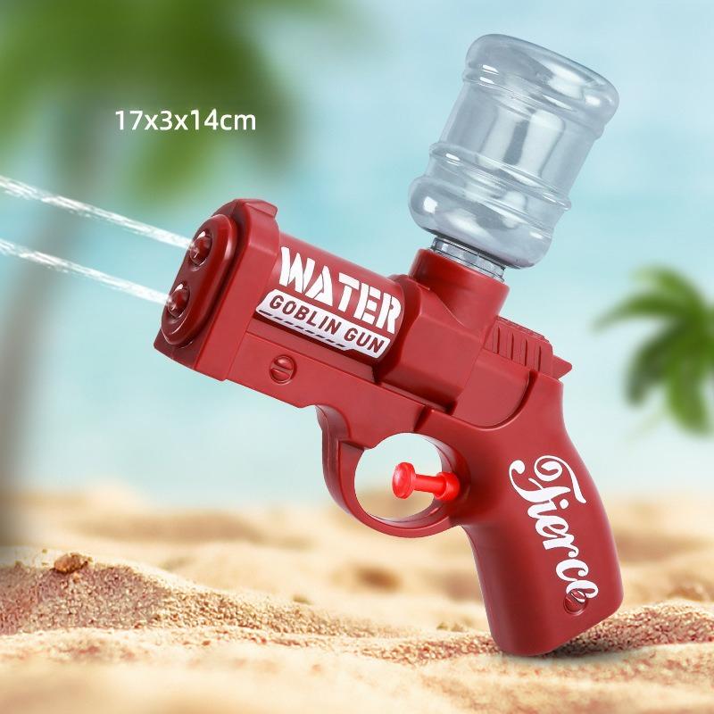 Mini Water Gun Toy Double Hole Spray Water Gun Water Beach Toy Gun Water Spray Manual Toy Gun Summer Water Blaster Toy