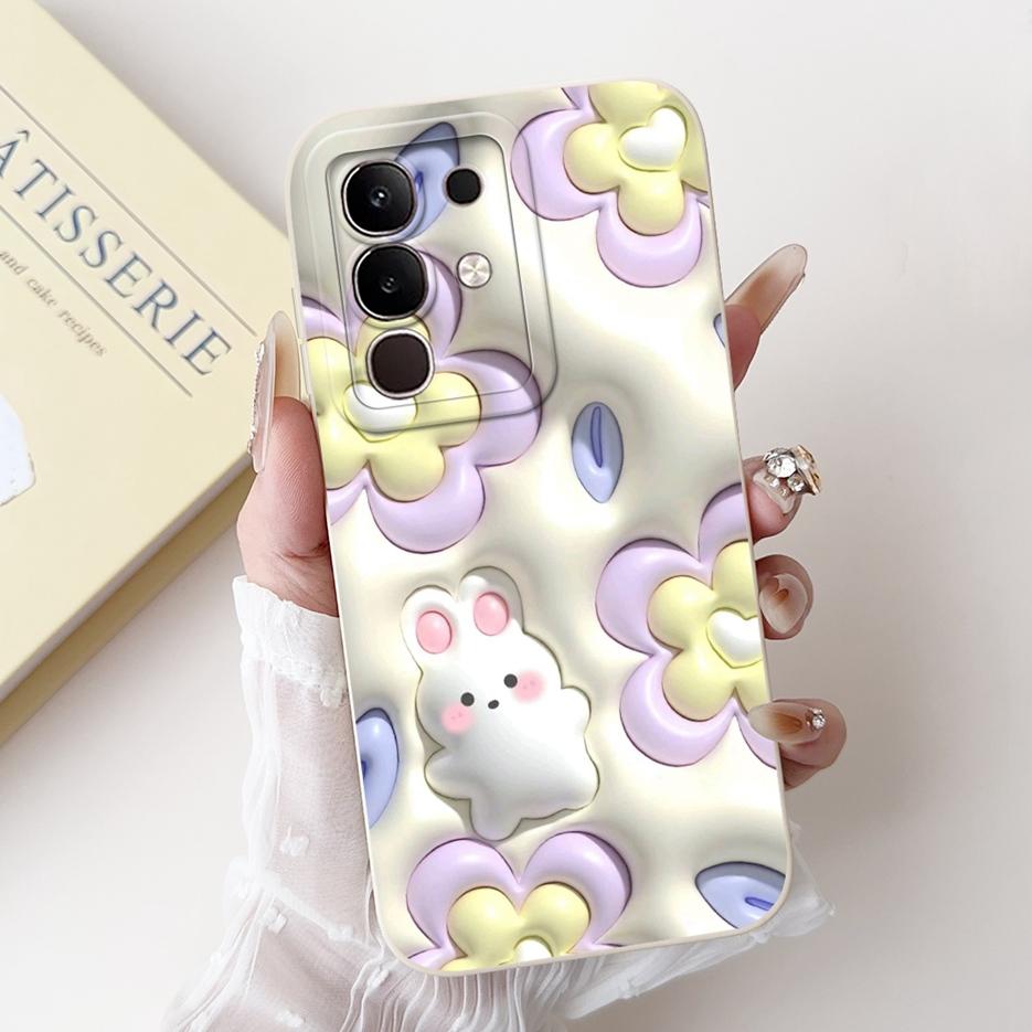 For Vivo Y29 4G 5G Case Fashion Rabbit Cartoon Cover Shockproof Phone Case For Vivo Y29s Y 29 S VivoY29 5G V2420 Soft TPU Fundas