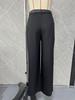 High Waist Wide Leg Women's Summer Suit Pants - Versatile, Casual, Petite, Straight Leg, Floor-Length Trousers