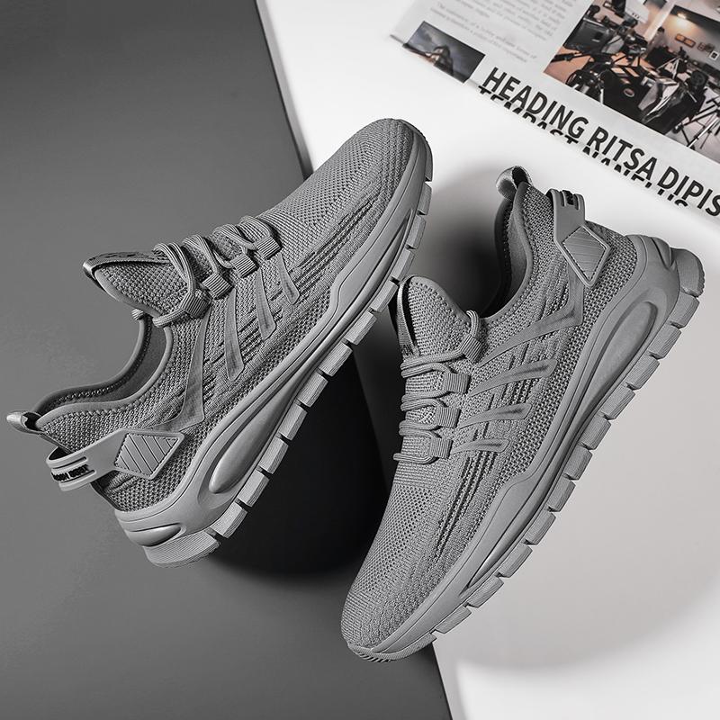 Shoe for Men Summer Mesh Breathability Thick Bottom Outdoor Anti Slip Running Shoes Men Fashion Casual Sports Hiking Shoes 39-44
