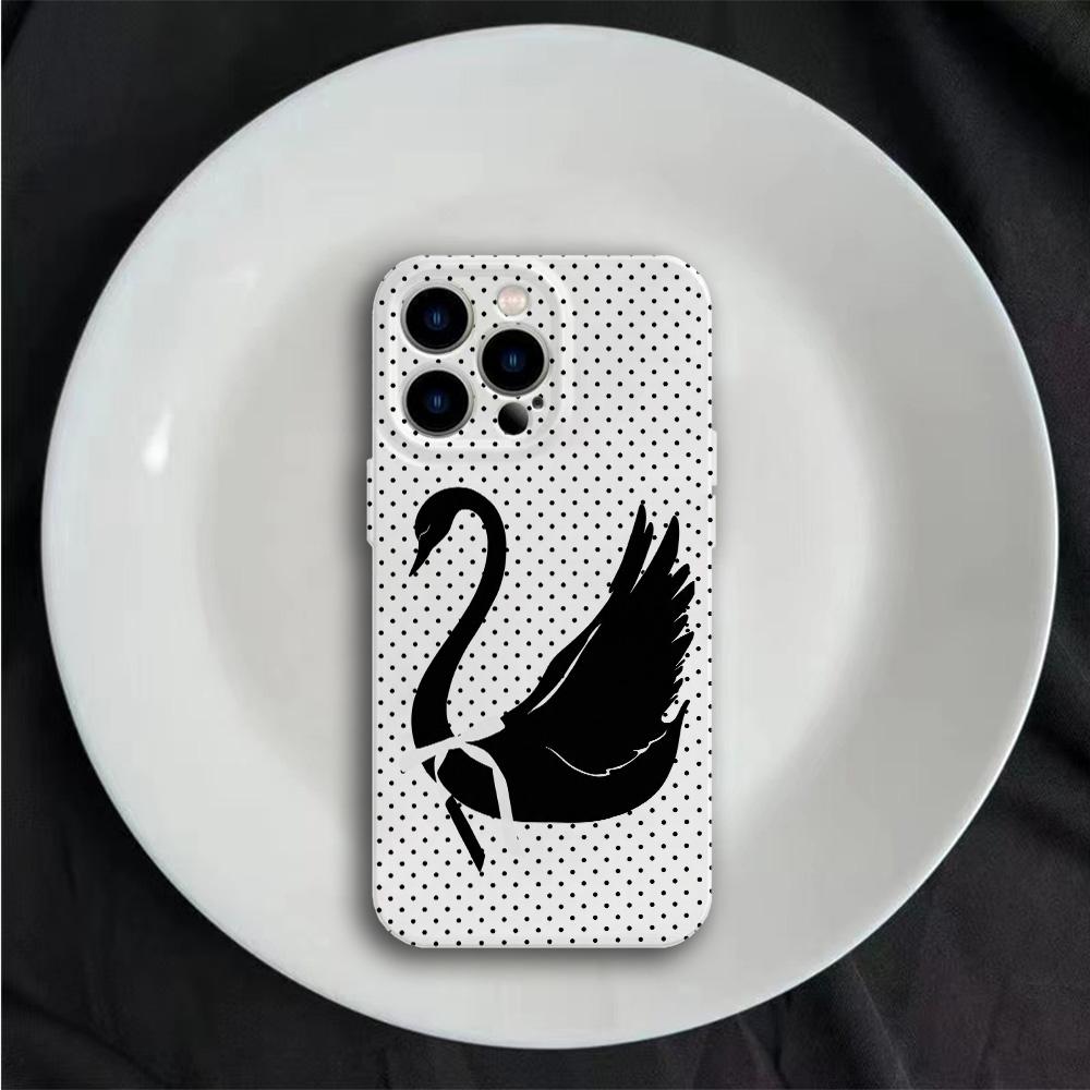 

Роскошный Clmj белый лебедь Точки Глянцевая пленка Жесткий чехол из ПК для телефона Google Pixel 7 7a 8 8a 9 9a Pro XL 5G Pixel 7 5G