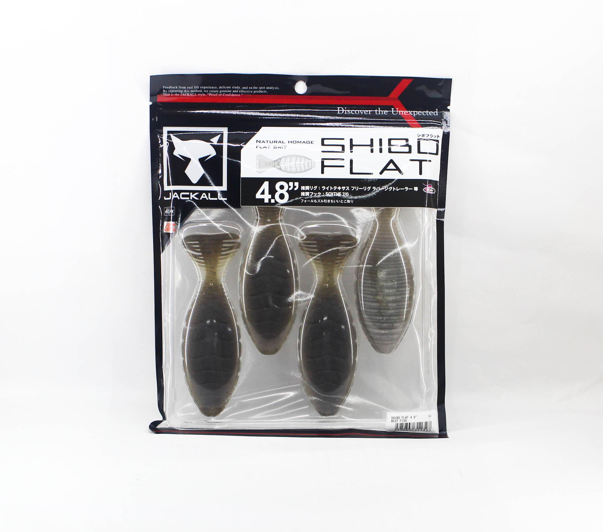

Jackall Мягкая приманка Shibo Flat 4,8 дюйма Лучшая рыба (1327)