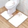 Animal Toilet Floor Mat Three-Piece Bathroom 3-Piece Carpet Doormat