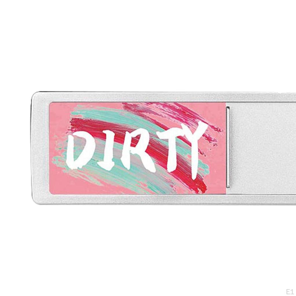 Double Sided Dishwasher Clean Dirty Sign Indicator Cute for Kitchen Fridge