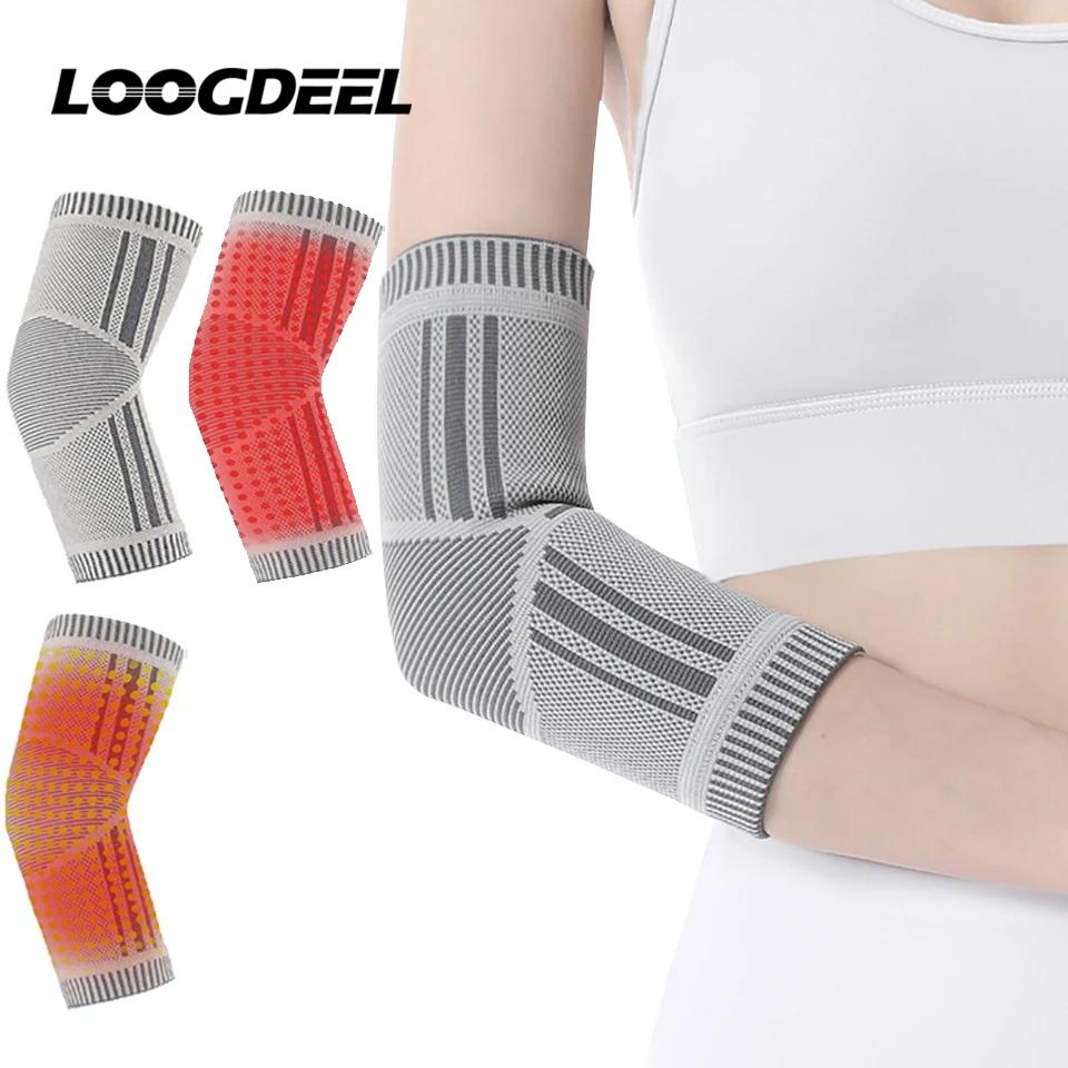 Loogdeel 1Pcs Graphene Elbow Pads Tennis Elbow Special Sheath Self-Heating Sprained Joints To Operate Keep Warm Hand Arm Wristbands Men
