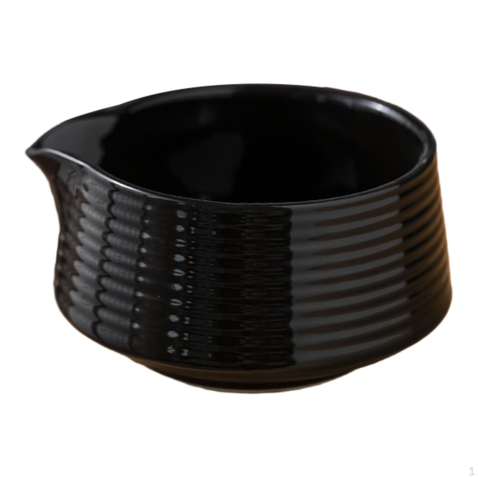 

Matcha Bowl Ceramic Portable Traditional Supplies with Pouring Spout Cup Gift for Lover Home