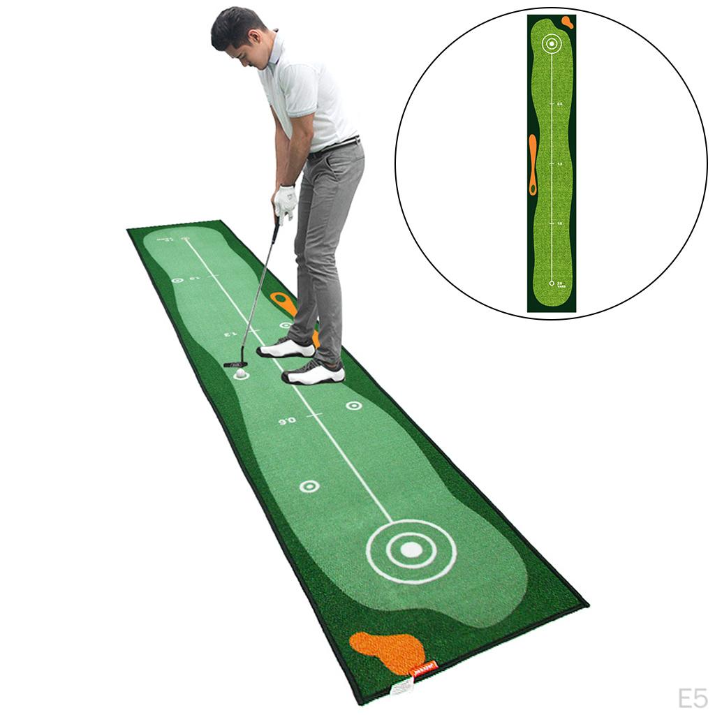 1,64 x 9,84 Fuß Golfteppich Putting-Matte, Indoor-Schlagmatte, Golf-Übungstraining