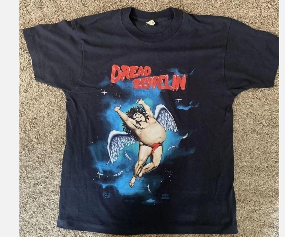 Dread Zeppelin band Remake Black Unisex Short sleeve T shirt Unisex T-Shirt S