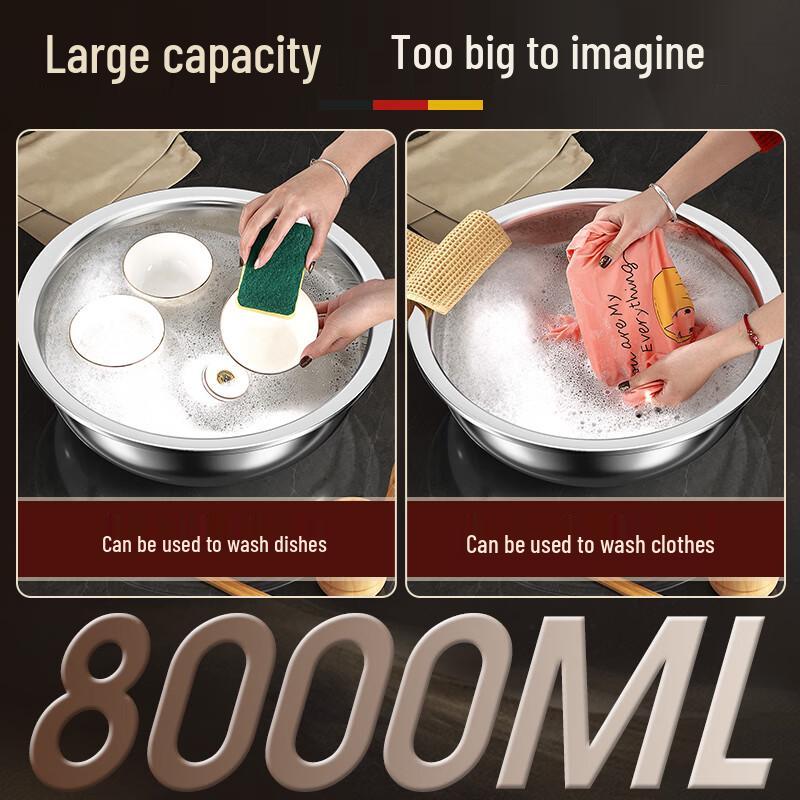 60cm Stainless Steel Kitchen Colander & Basin Set