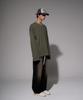 EZKATON New Season Pigment Long Sleeve T-Shirt Khaki Kmlt6811