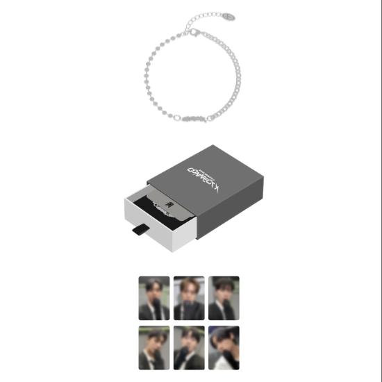 Pre-order 2025 MONSTA X CONNECT X Official MD Silver Bracelet
