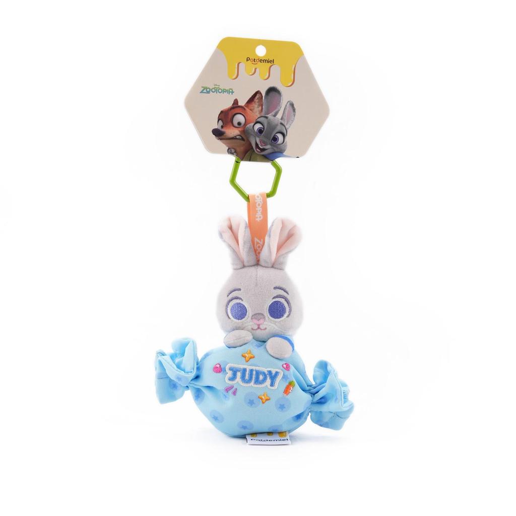 Authentic Zootopia 2 Judy & Nick Plush Keychain with Officer Clawhauser Ornament