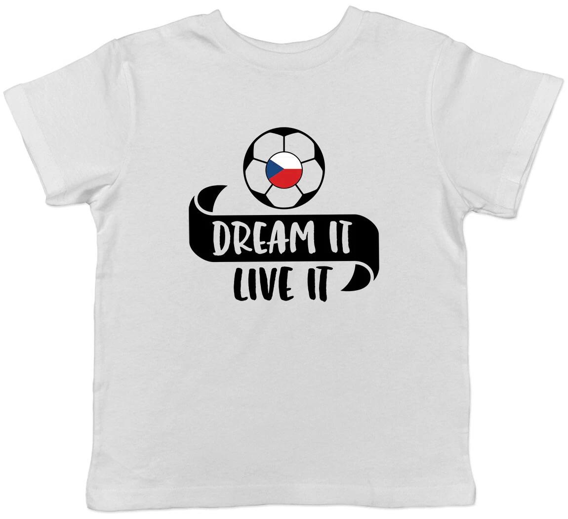 Football Team With Czech Republic Flag Childrens Kids T-Shirt Boys Girls 100