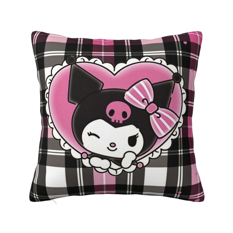 Пользовательская наволочка для подушки с Куроми Sanrio, аниме, бархатная, милая, декоративная наволочка для диванной подушки, декор для дома 12x12Inch