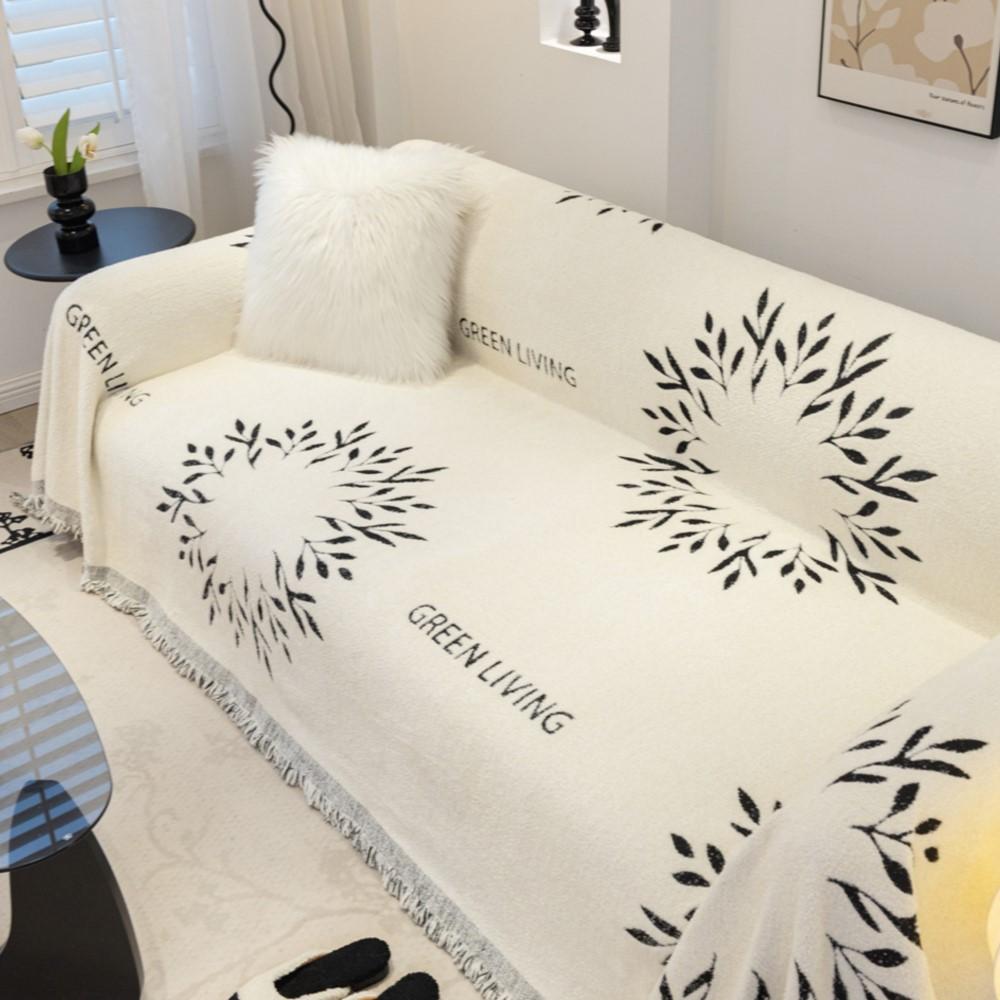Nordic Throw Blankets for Sofa Bed Single Spring Plush Soft Sofa Cover Dust Anti-cat Scratch Protection Cover Two-seat Sofa