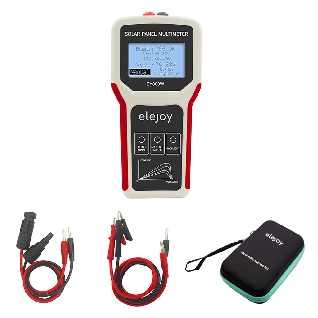 Photovoltaic Tester MPPT Open Circuit Voltage Troubleshooting Utility Tool for Solar PV Testing Solar Panel Multimeter