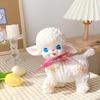 Retro Classic Sheep Dolls Sheep Toy Cute Girl Sweetheart Decoration Pink Ribbon Bow Lamb Decor for Bedroom Gift Birthday