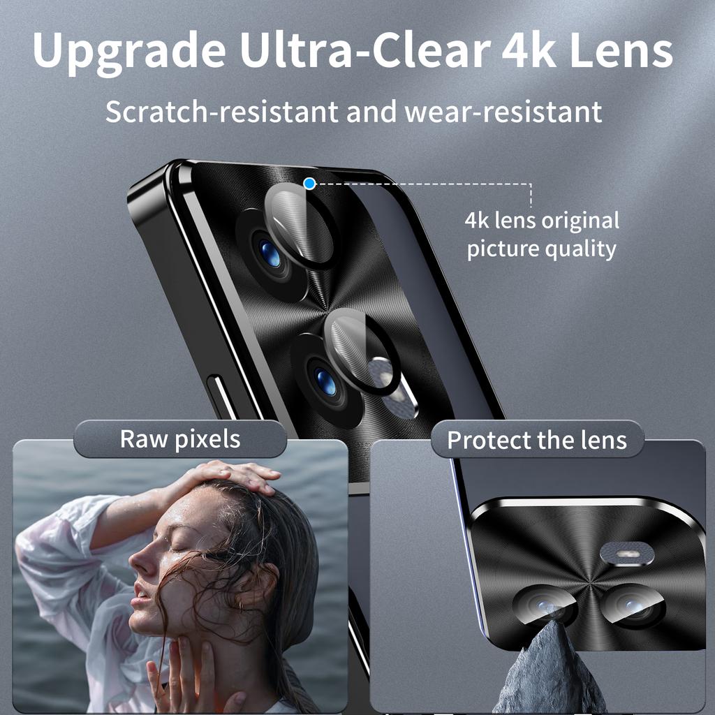 Magic Shield Magnetic Series for Motorola Edge (2024) 5G Case Metal+TPU Phone Cover with Lens Guard