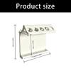 Ventilated 3D Printed Toothbrush Holder for Bathroom, Hanging Toothpaste Rack with 5 Positions and Lower Storage Shelf, Space Saving