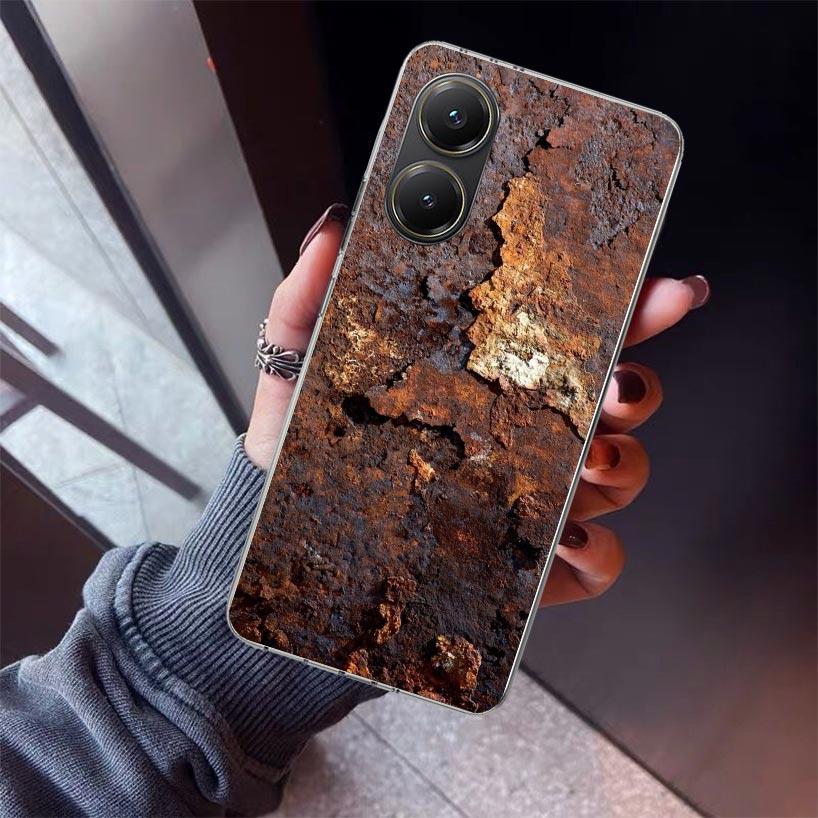 

Vintage Industrial Style Rusty Pattern Phone Case For Xiaomi Poco X7 X6 X5 Pro F7 Ultra Redmi 15C 15 13 13C 12 12C 10 10A 10C 9 Xiaomi Poco F7