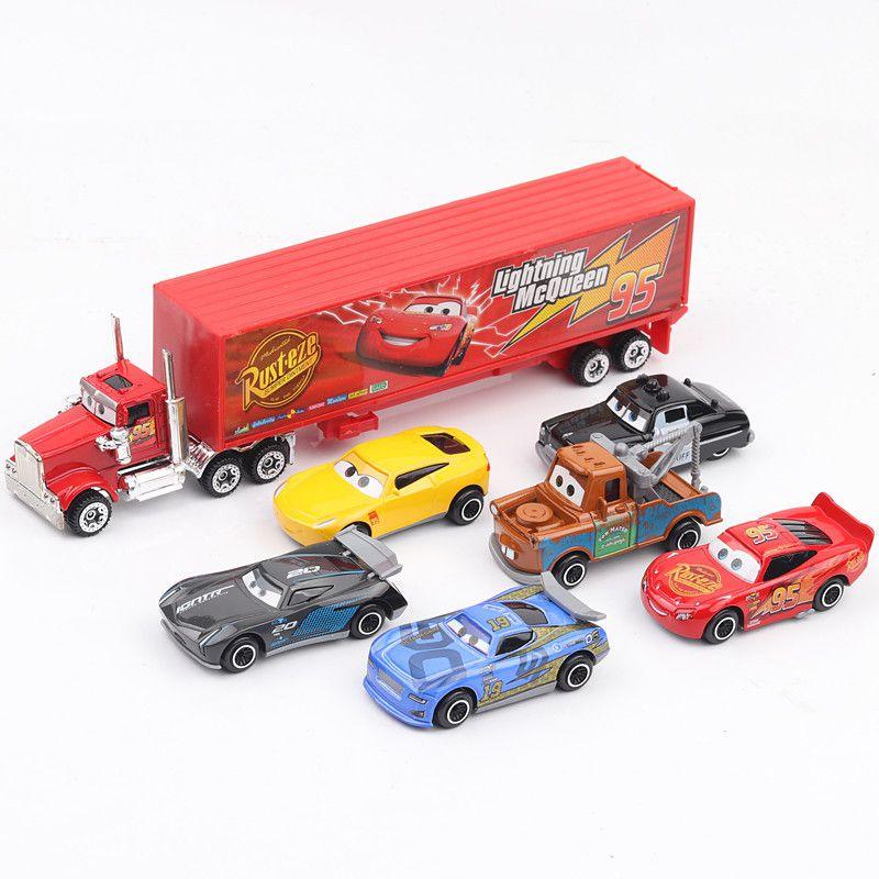 

164 Pcslot 7 Route 66 Car Toys Model Alloy Diecast Pvc Vehicles For Kids Gift