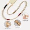 Cell Phone Lanyard Adjustable Fit Crossbody Strap High-Strength Braided Rope Anti-Lost Hands-Free Phone Neck Strap