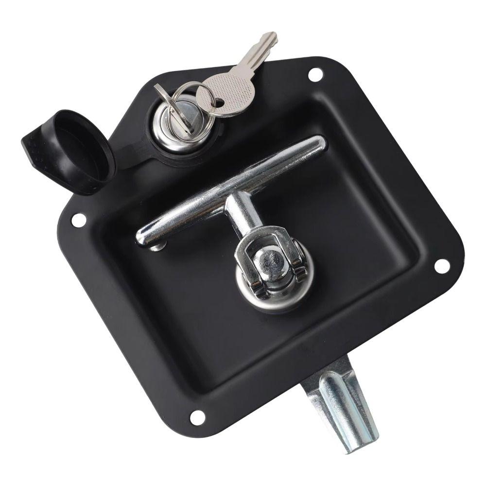 Black T-handle Lock Heavy Duty Trailer Door Lock Easy Installation Handle Lock  Industrial Cabinets