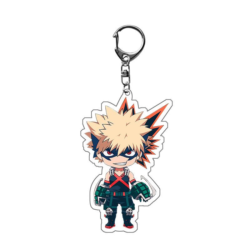 

MY HERO ACRYLIC KEYCHAIN Boku no Hero Academia Q Version Ingenious Campus Pendant Multiple Styles Optional School Accessories 5.5CM