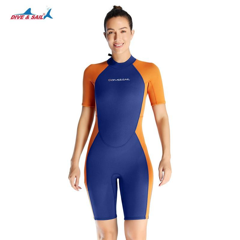 

Warm Diving Suit Men s 1.5MM Short-sleeved One-piece Surfing Women s Snorkeling Jellyfish Swimsuit XXXL