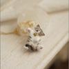Carino Gatto Tigrato Siamese Gatto Arancione Gocciolante Olio Serie Animali Ciondolo Collana per Donne Gioielli in Acciaio Inossidabile