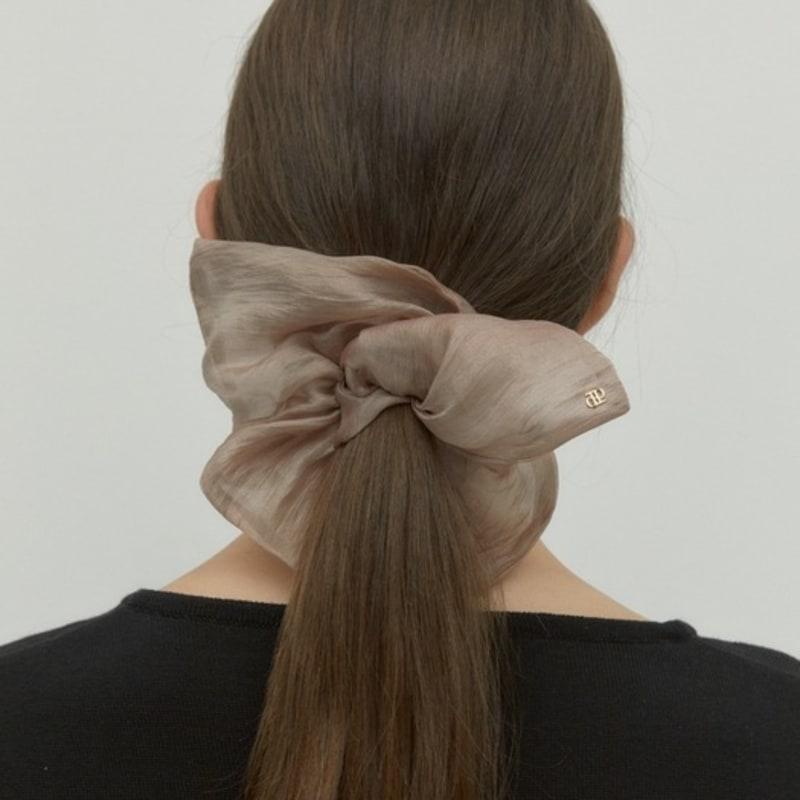 DEPOUND Oganza Square Scrunchie - Brown