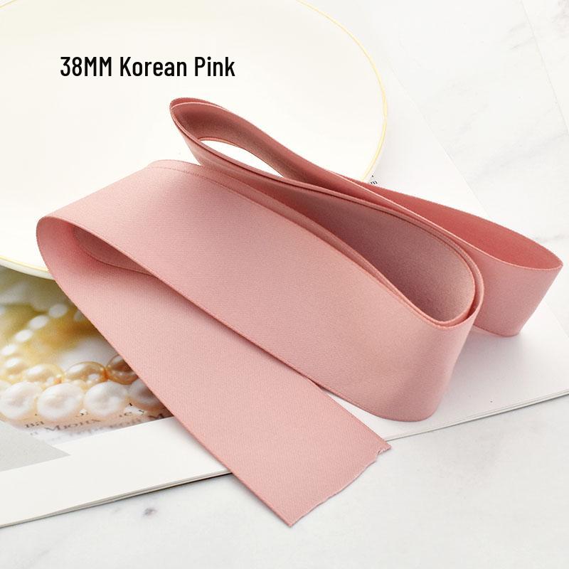38MM Korean Matte Cotton Ribbon Hair Accessories for DIY Clips