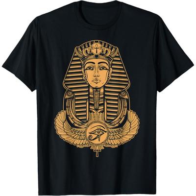 Large Sphinx Drawing - Egyptian God Pharaoh Sphinx Animal T-Shirt