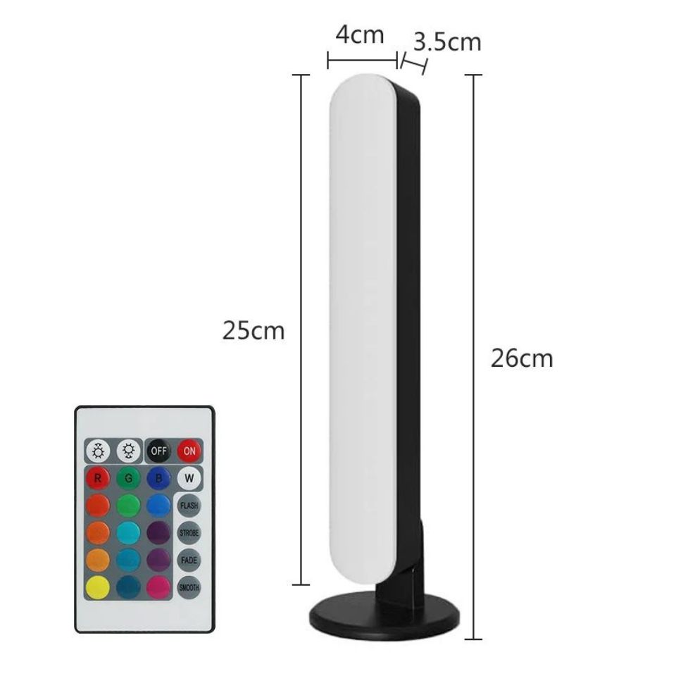 Music Sync LED Night Light Bars RGB Atmosphere Lamp With Remote Control For Gaming TV Bedroom Decoration Desktop Lamp