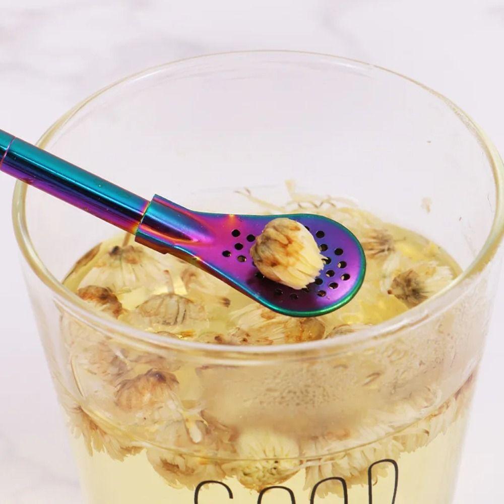 Reusable Yerba Mate Filter 304 Stainless Steel Tea Filter Durable Drinking Straws  Bar Accessories