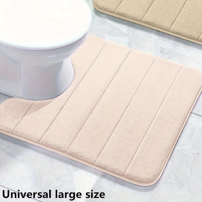 U-shaped Toilet Mat Bathroom Mat Bathroom Carpet Bathroom Carpet Memory Foam Bath Mat Anti-skid Super Absorbent