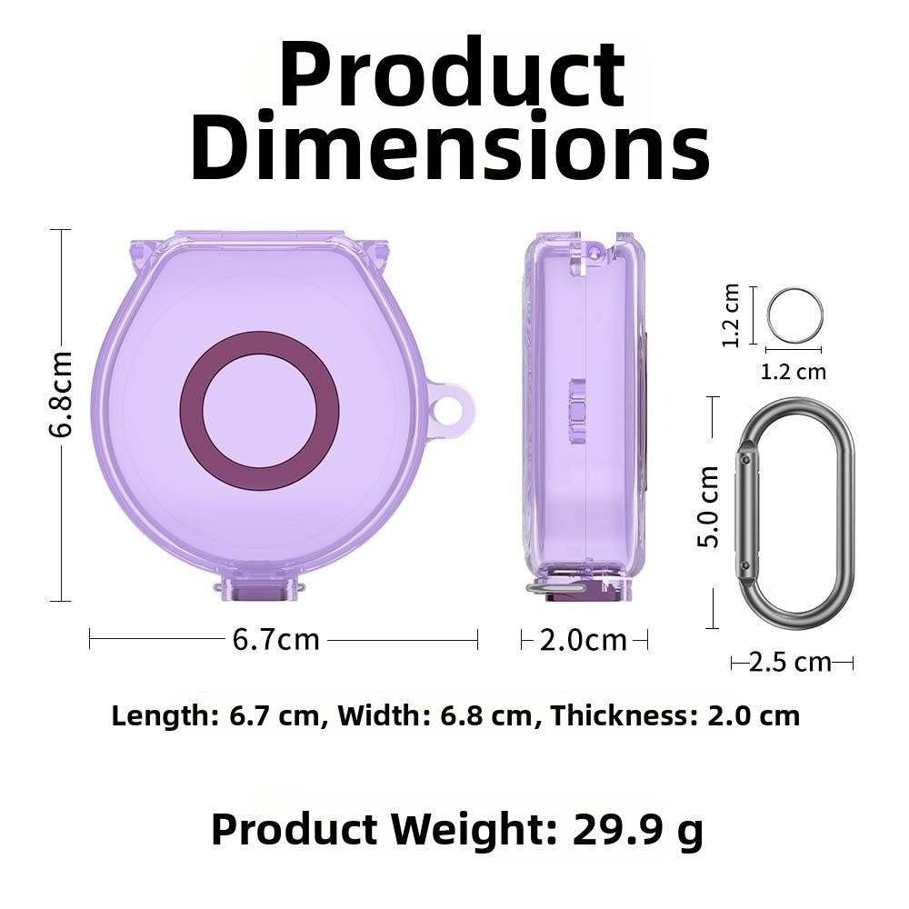 Flip Charger Protective Case TPU Charger Cover Charging Dock Storage Shell for Oura Ring 4/Ring 5