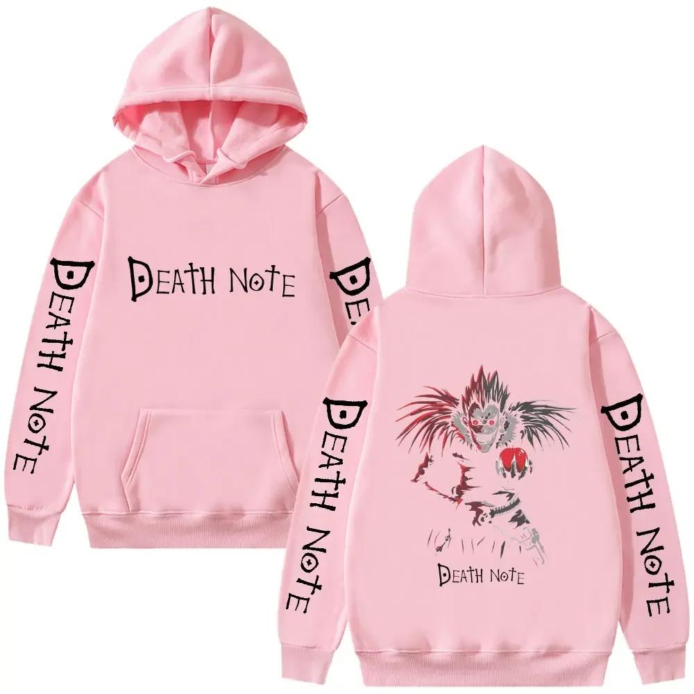 Y2K Anime Death Note Ryuk Graphic Hoodie Men Women Clothing Fashion Vintage Oversized Sweatshirt Men's Cartoon Manga Merch Hoodi