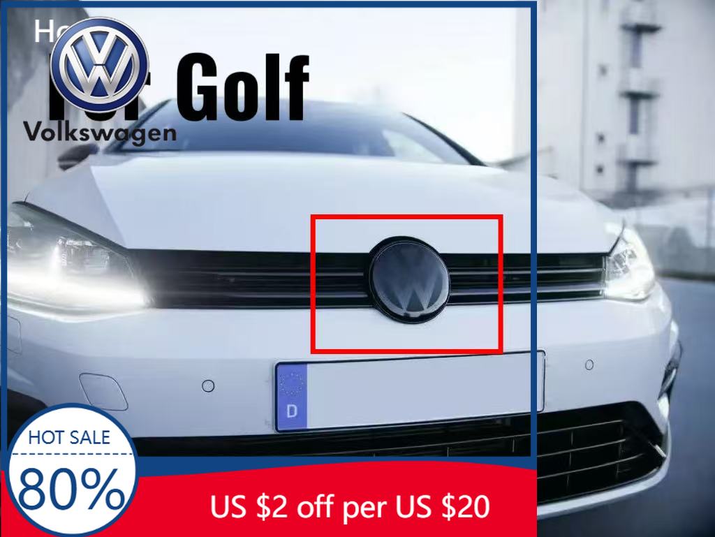 2026 Hot For VOLKSWAGEN VW 2pcs Front and Rear VW Golf 6/Golf 7/Golf 7.5/Golf 8 Not Affect ACC Modified Black Label Flat Mirror