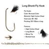 Fly Fishing Dry Fly Hook Standard Wire Nymph Fish Hook Bronze Trout Fly Tying Fish Tackle Carp Accessory