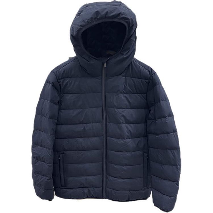 

Calvin Klein Solid Color Zip-Up Hooded Long Sleeve Jacket Men jackets Navy-Blue 40QP527-410 L