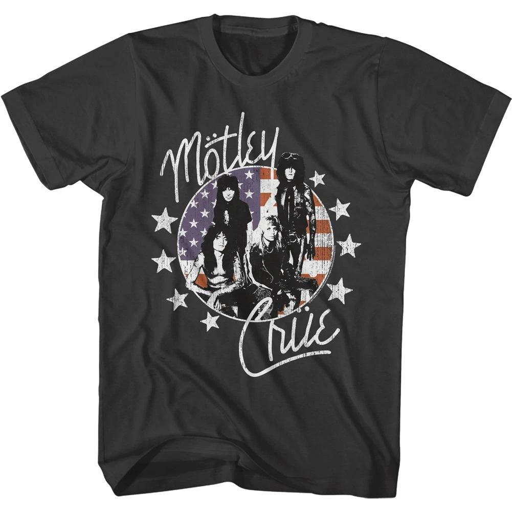Motley Crue American Flag And Stars Smoke Music Children s T-shirt 120