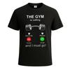 The Gym Is Calling Mens T-Shirt Top Motivation Bodybuilding Novelty Top Tee