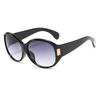 Sweet and Cool Retro Leopard Print Large Frame Sunglasses with a High-end Feel