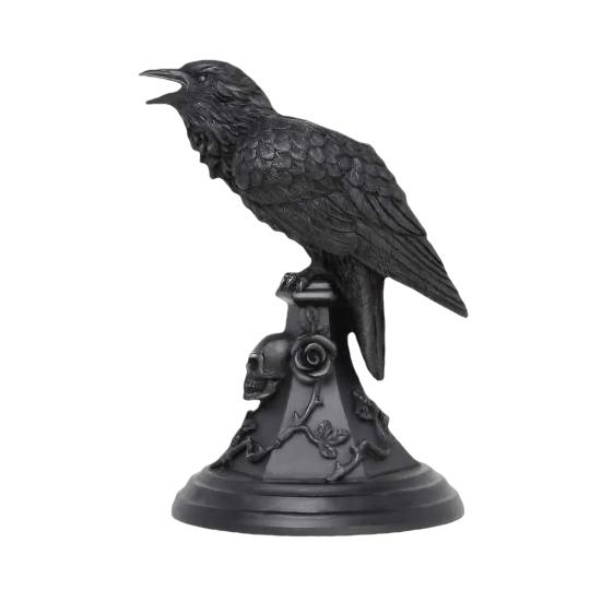 Gothic Style Night Elf Candlestick Ornament Bat Wolf Crow Owl Shape Resin Fireplace Candle Accent Hotel Room Decor
