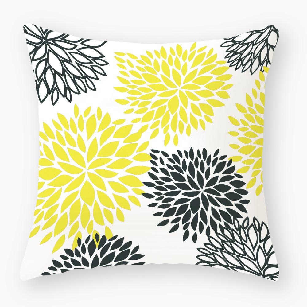 Floral Pillowcases Office Cushions Home Bedroom Sofa Decoration Pillows Nap Cushions