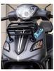 Qianjiang Qiaoyue 110 Front & Rear Bumper Guard, Exhaust Pipe Guard, Backrest, and Luggage Rack Accessories.